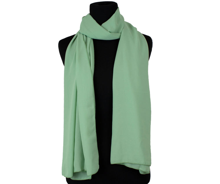 Premium Chiffon Hijab - Lime Cream