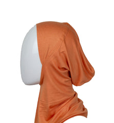 orange mango ninja underscarf worn under the hijab to cover the hair and neck