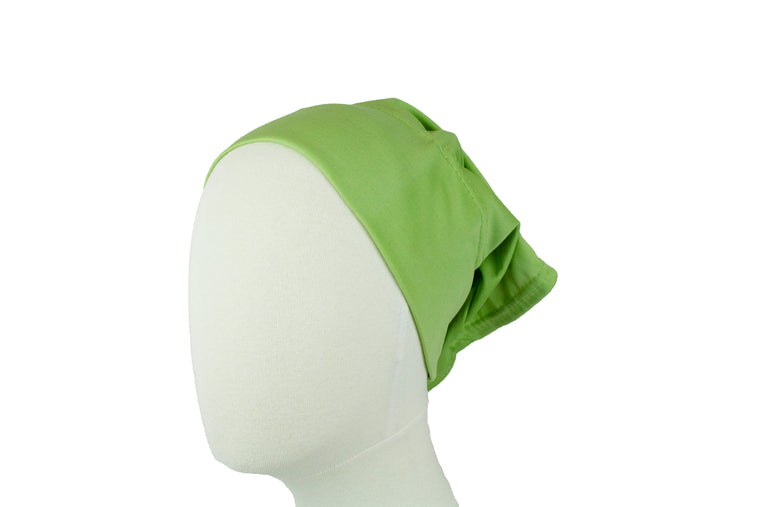 Under Scarf Tube Cap - Lime Green