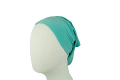 teal under scarf tube cap for hijab