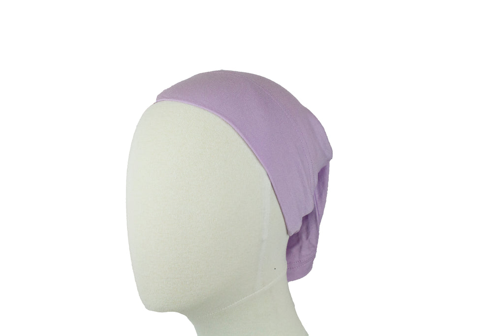 lilac purple under scarf tube cap for hijab
