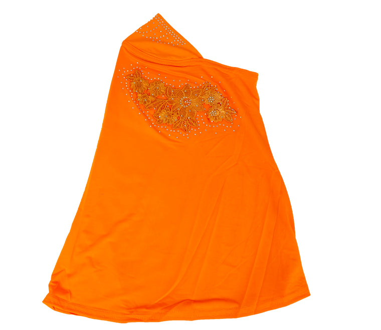 Slip-On Girls Hijab - Orange