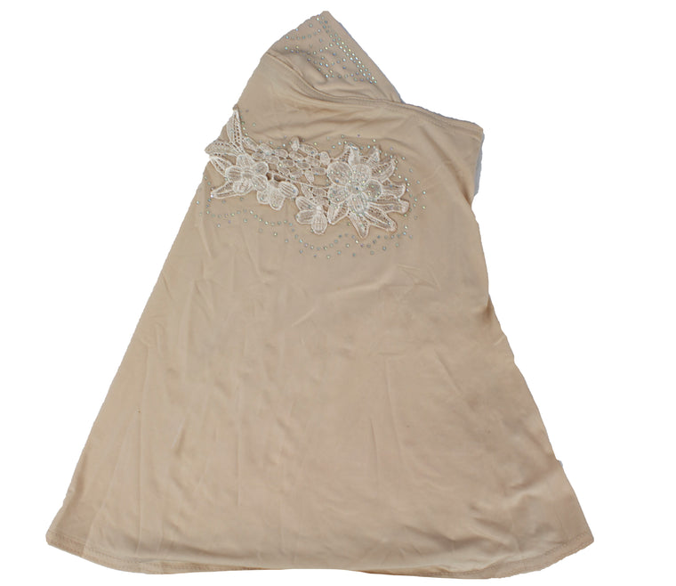 Slip-On Girls Hijab - Tan