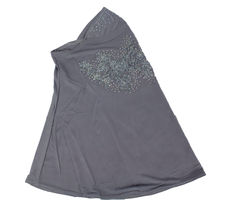 Slip-On Girls Hijab - Gray