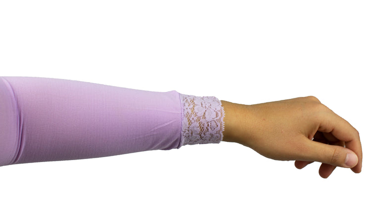 Lace Stretchy Sleeve Extender - Lilac