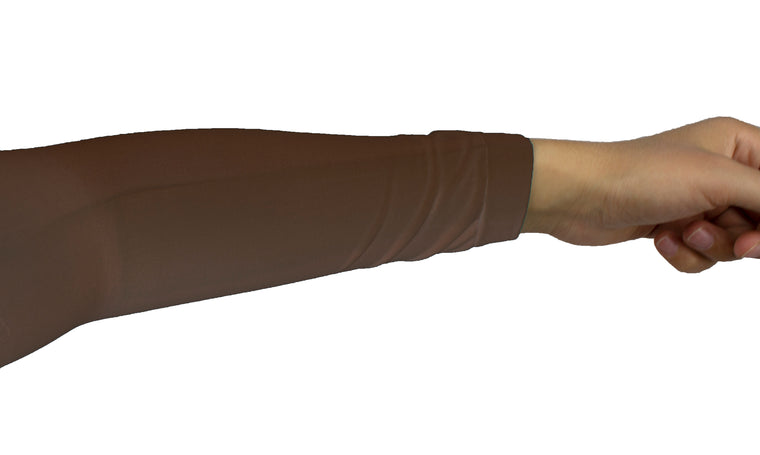 Chiffon Stretchy Sleeve Extender - Chocolate Brown