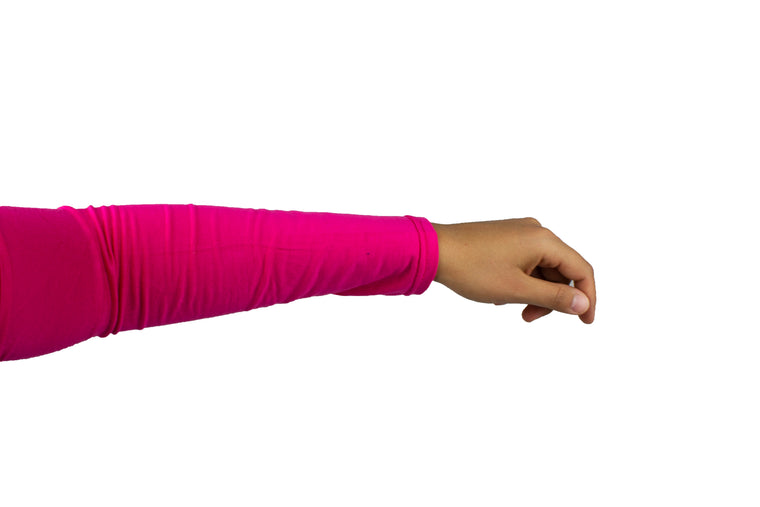 Jersey Stretchy Sleeve Extender - Hot Pink