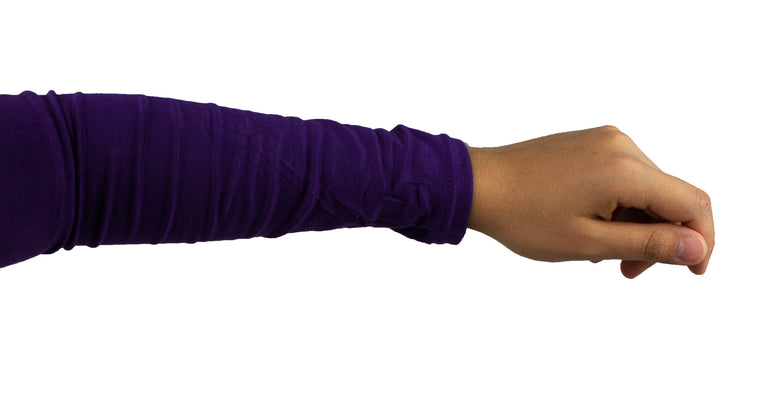 Jersey Stretchy Sleeve Extender - Eggplant Purple