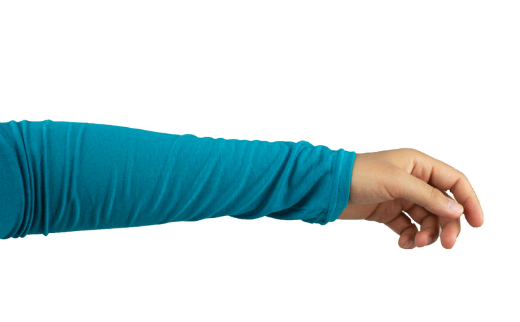 Jersey Stretchy Sleeve Extender - Cerulean Turquoise