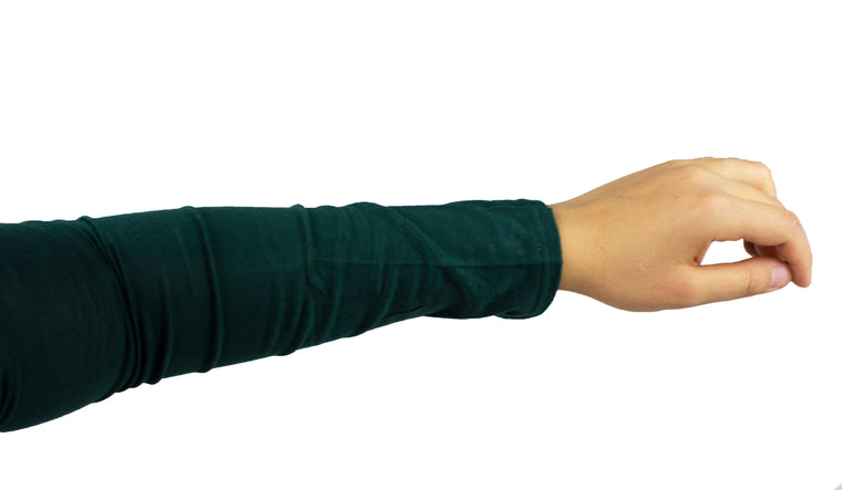 Jersey Stretchy Sleeve Extender - Forest Green