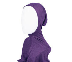 purple ninja full coverage under scarf cap for the hijab