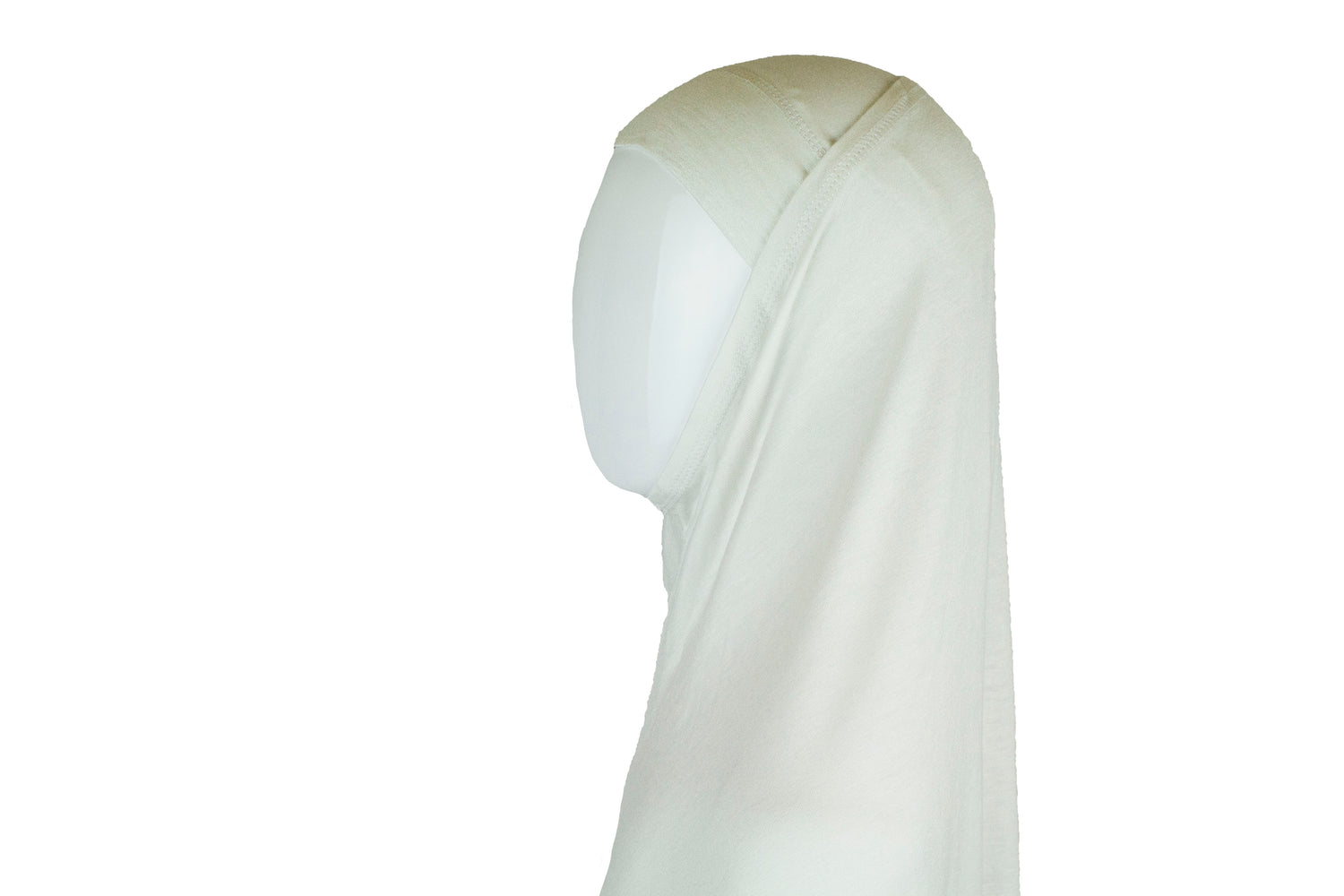white jersey two piece easy slip on hijab