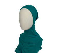 deep turquoise ninja full coverage under scarf cap for the hijab