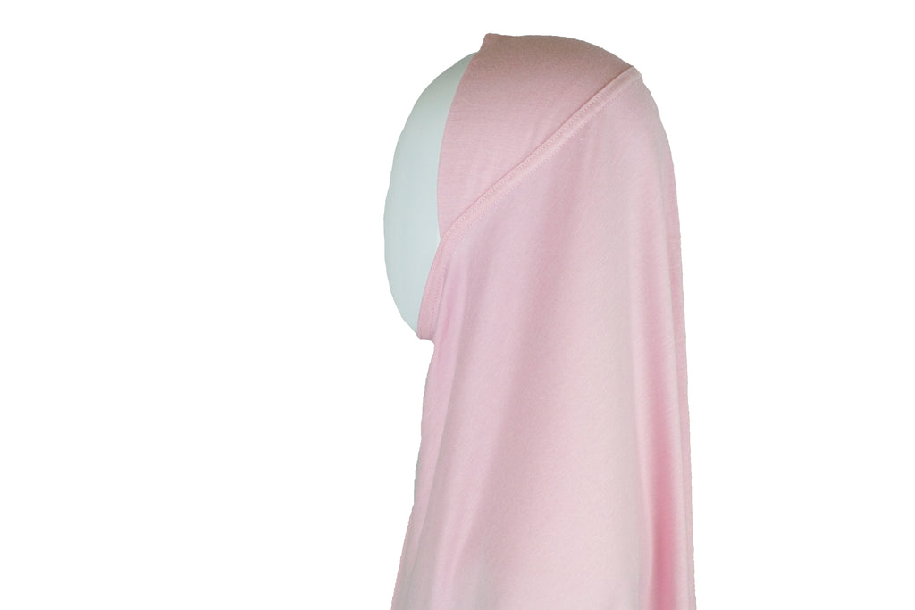 light pink jersey slip on one piece hijab