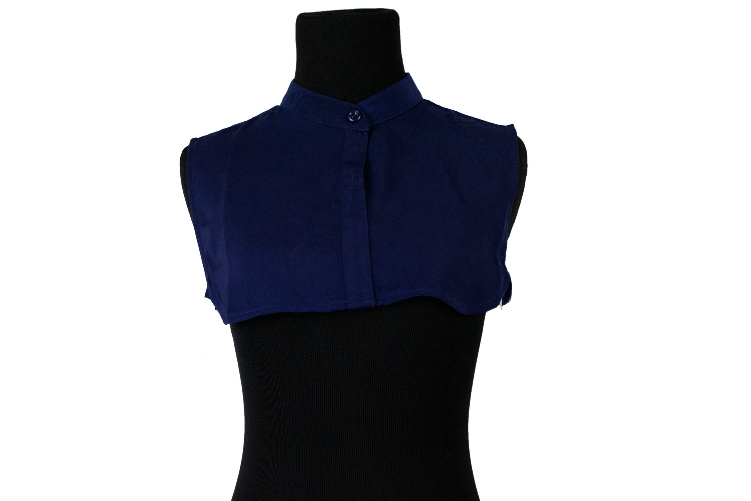navy fake collar with buttons