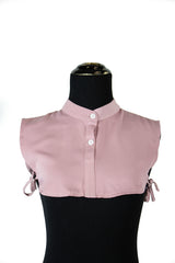 mauve fake collar with buttons