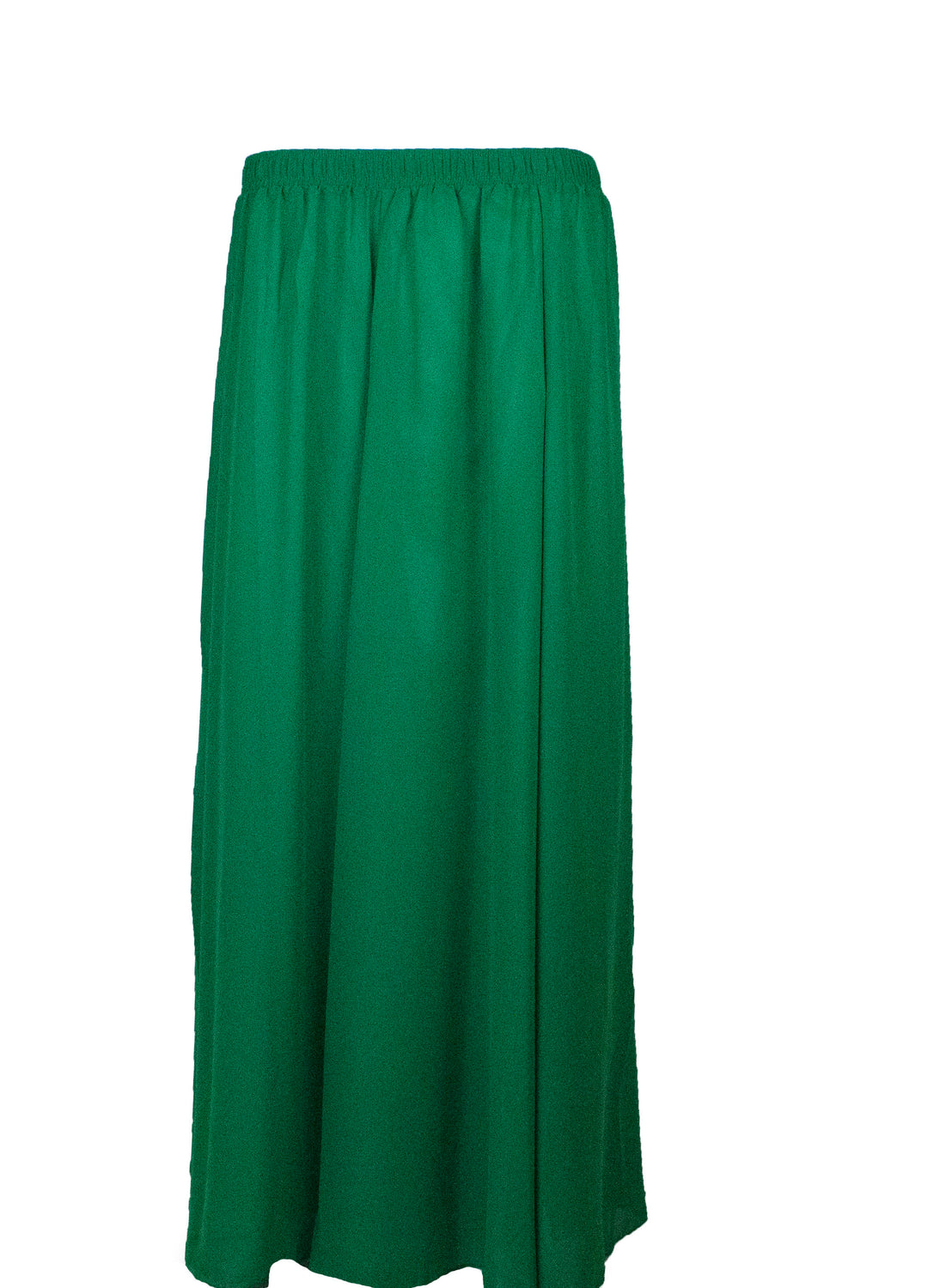 green chiffon skirt 