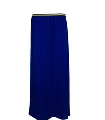 royal blue maxi skirt with a waist band