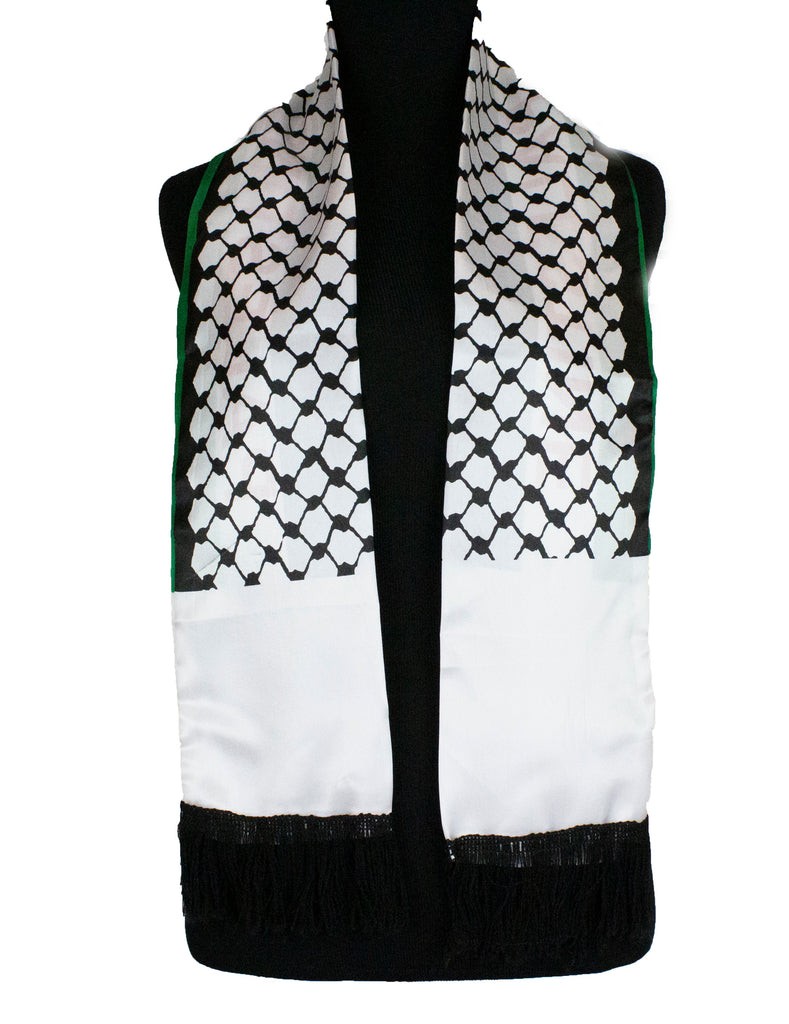 small palestine flag scarf