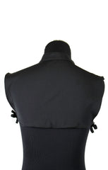 black fake collar with buttons