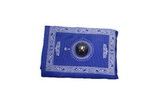 royal blue travel prayer rug 