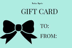 bella hijabs teal blue gift card
