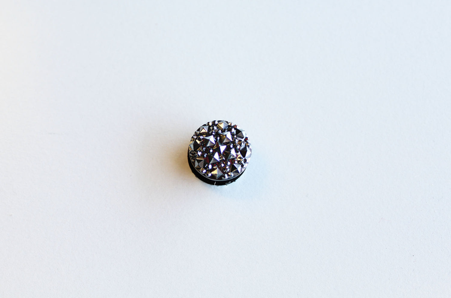 black crystal magnet clasp hijab pin