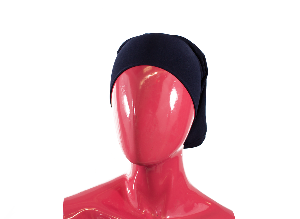 navy blue under scarf tube cap bonnet for under hijab