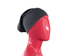charcoal black gray under scarf tube cap bonnet for under hijab