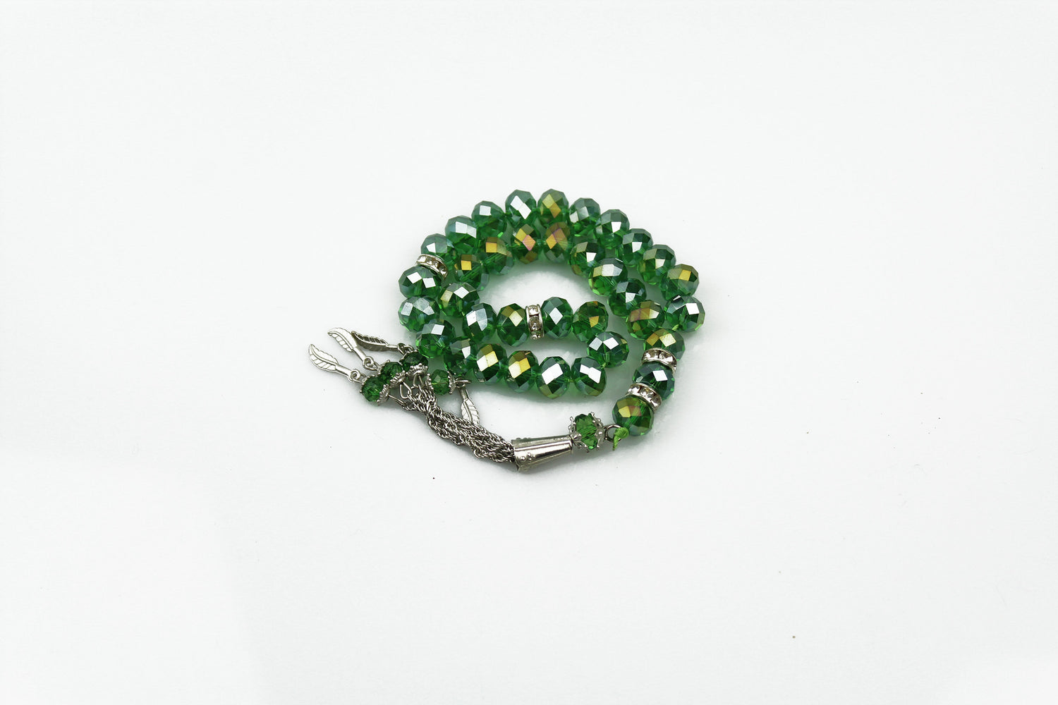 green jeweled tasbeeh