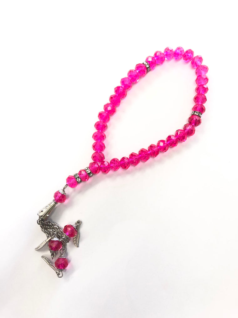 Mini Tasbeeh (33 beads) - Hot Pink