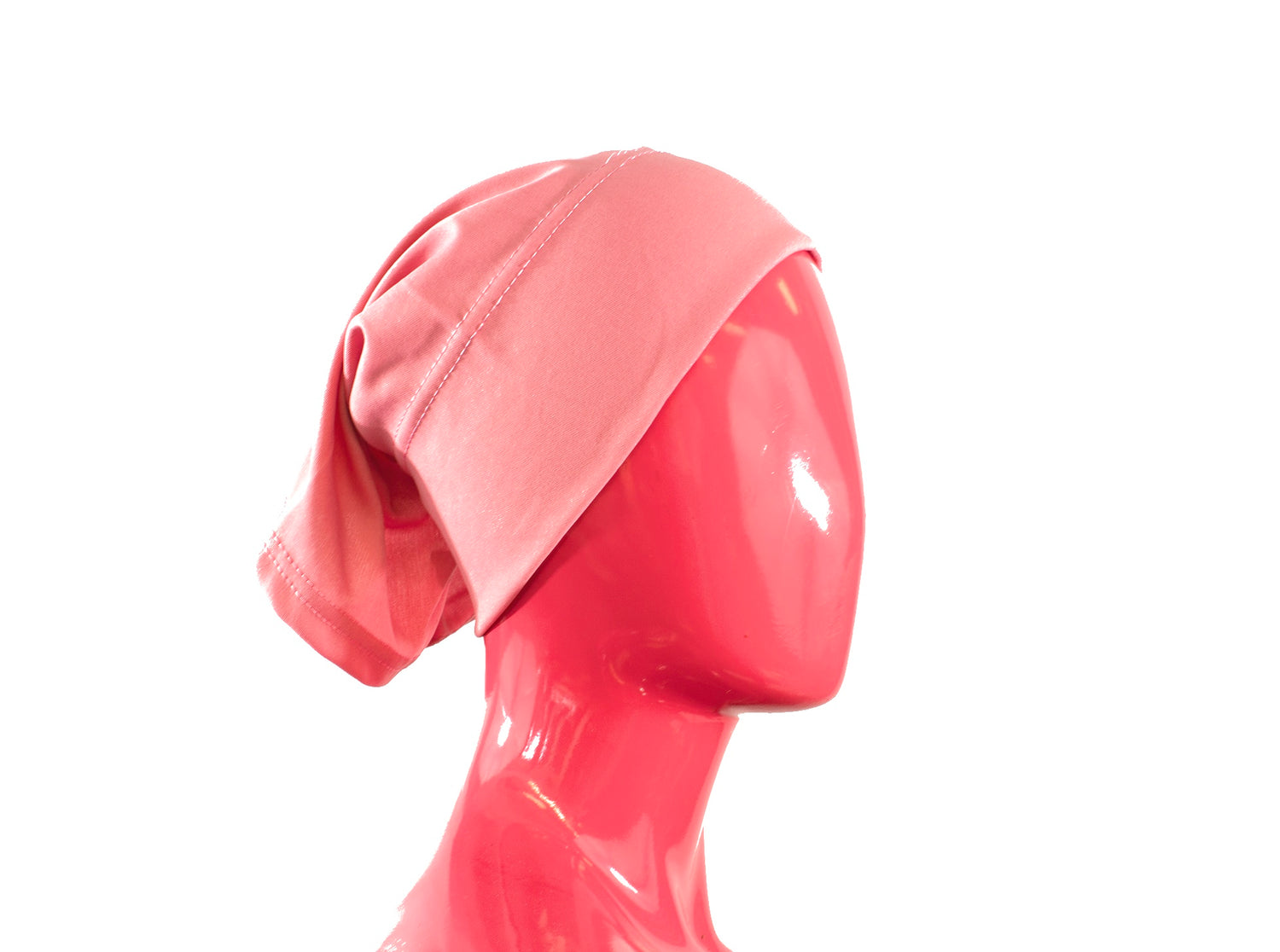 salmon pink under scarf tube cap bonnet for under hijab