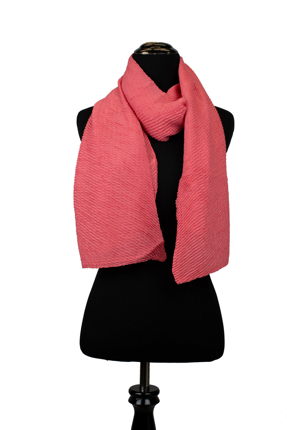 hot pink hijab with pleats