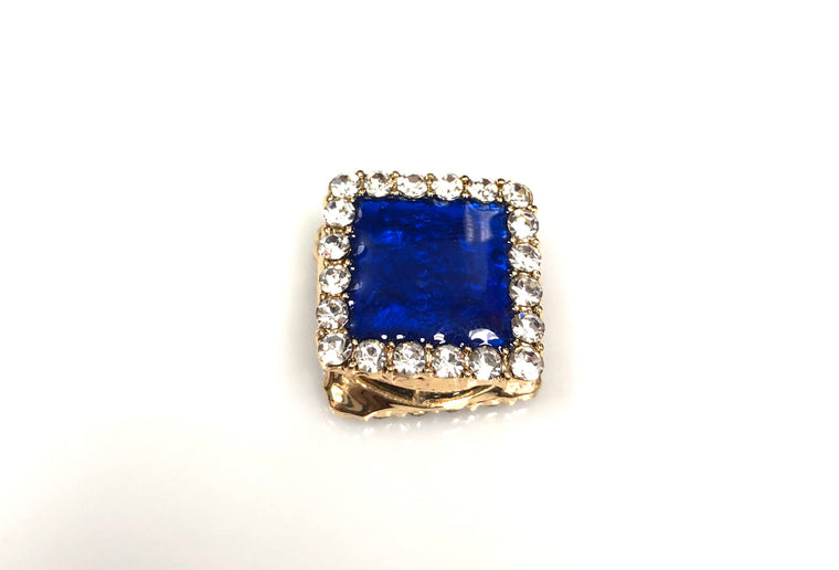 Square Shaped Magnetic Pin - Royal Blue