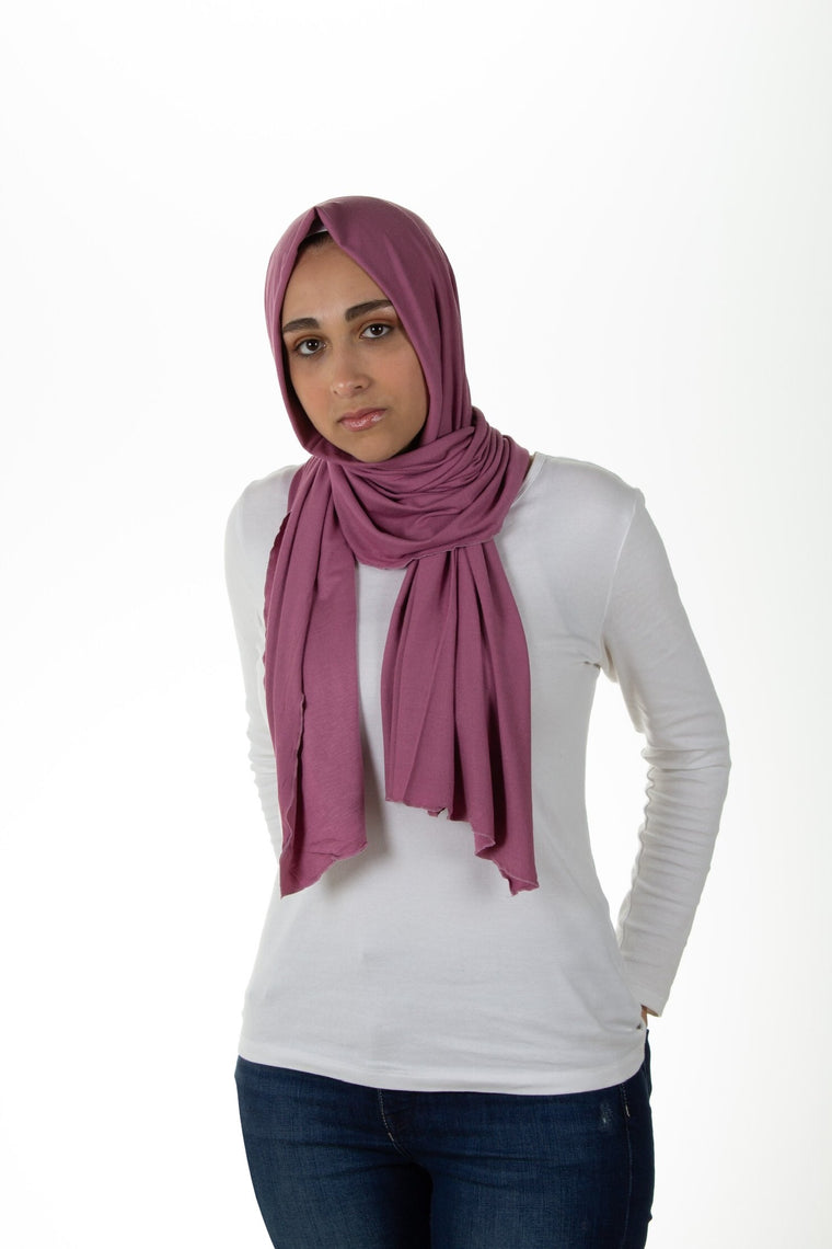 jersey hijab in blush