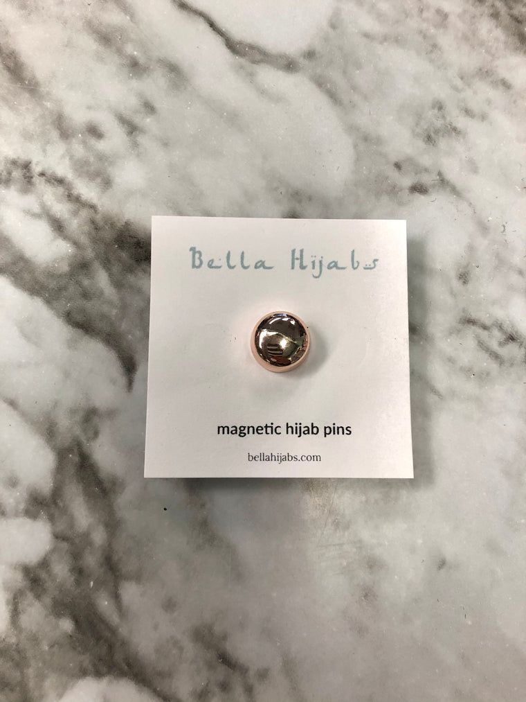 Glossed Magnetic Pin - Rose Gold
