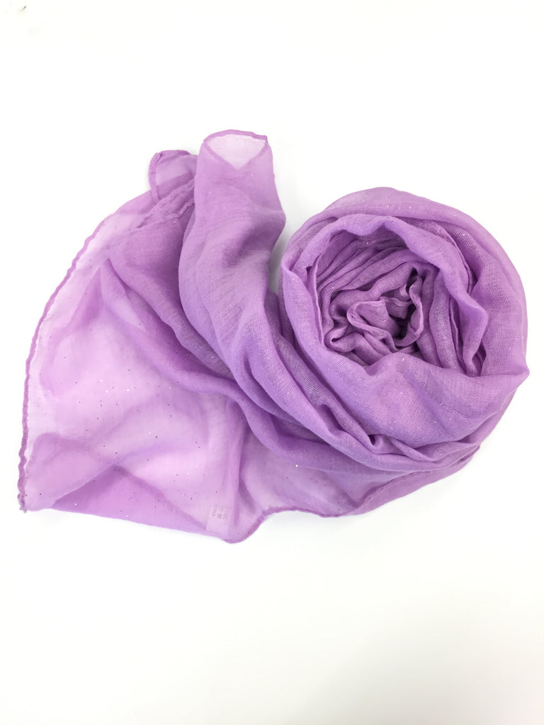 lilac purple viscose glitter hijab