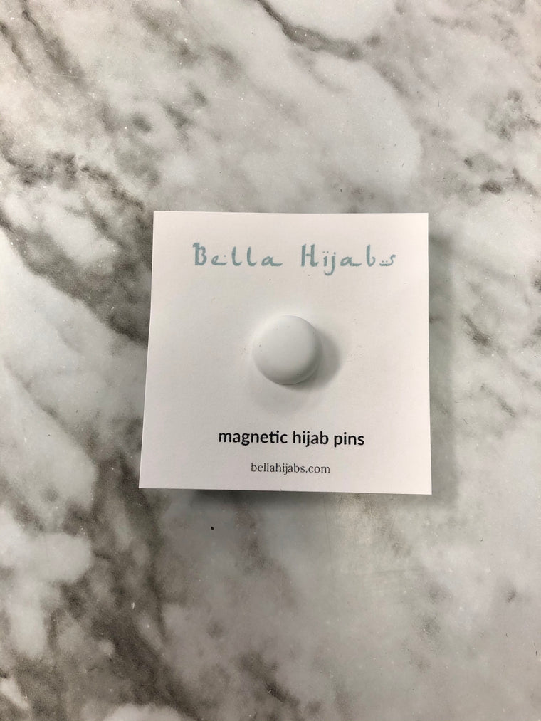 Matte Magnetic Pin - White