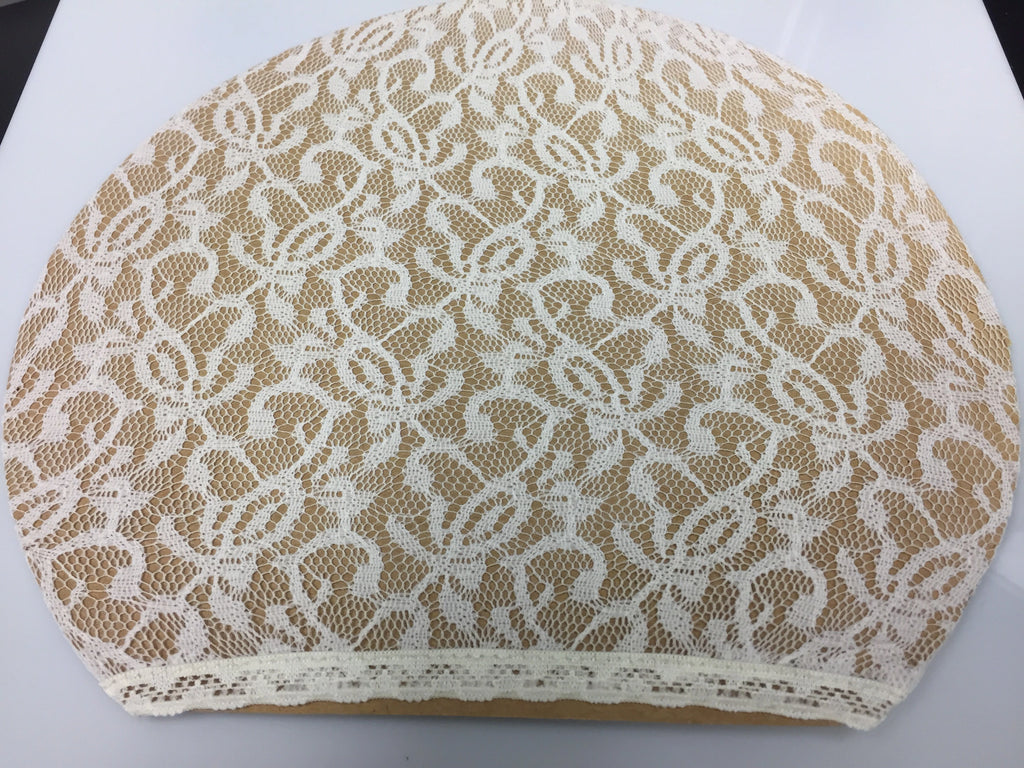 white lace undercap for hijab