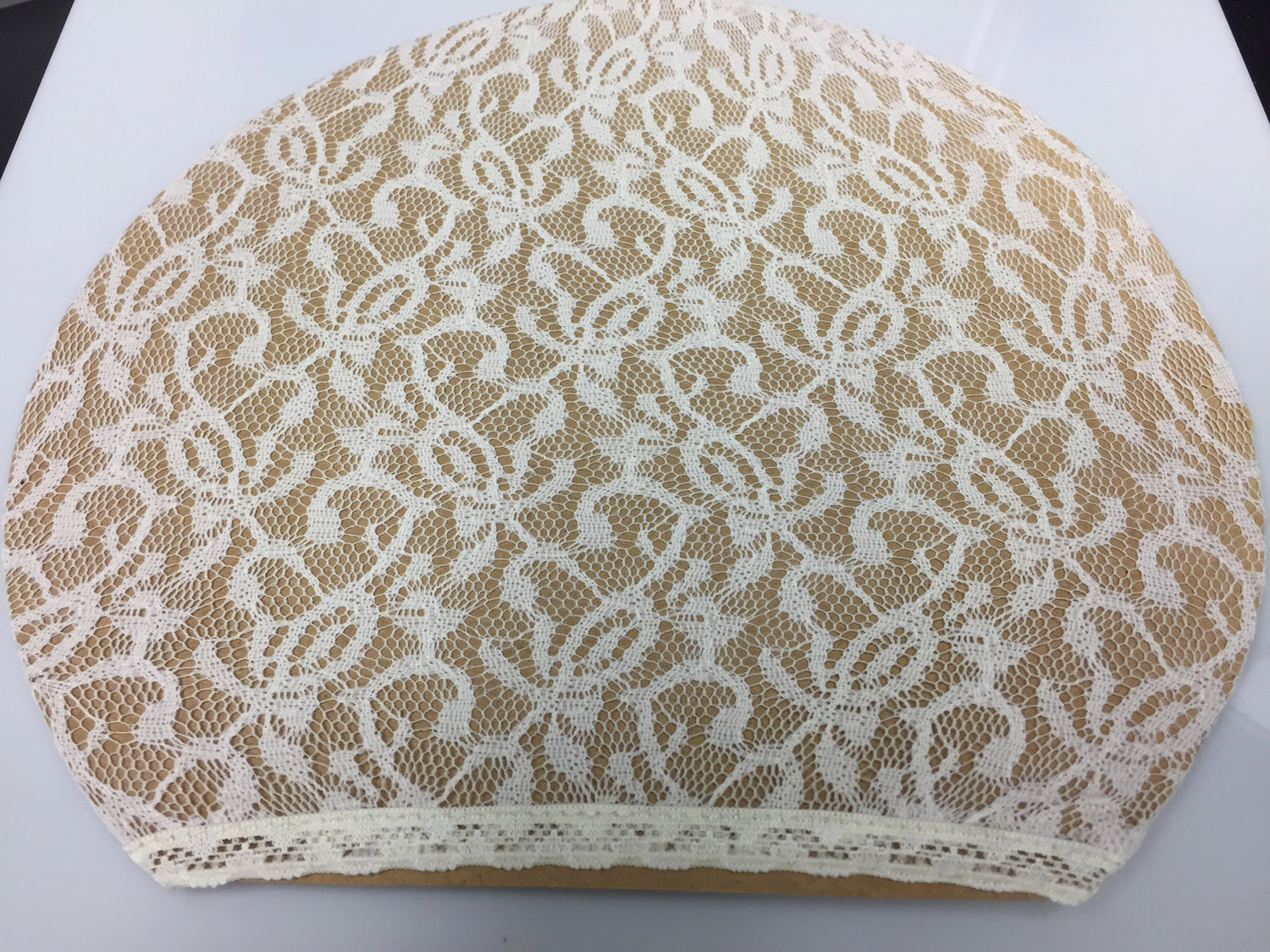 white lace undercap for hijab