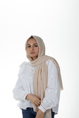 creme chiffon hijab