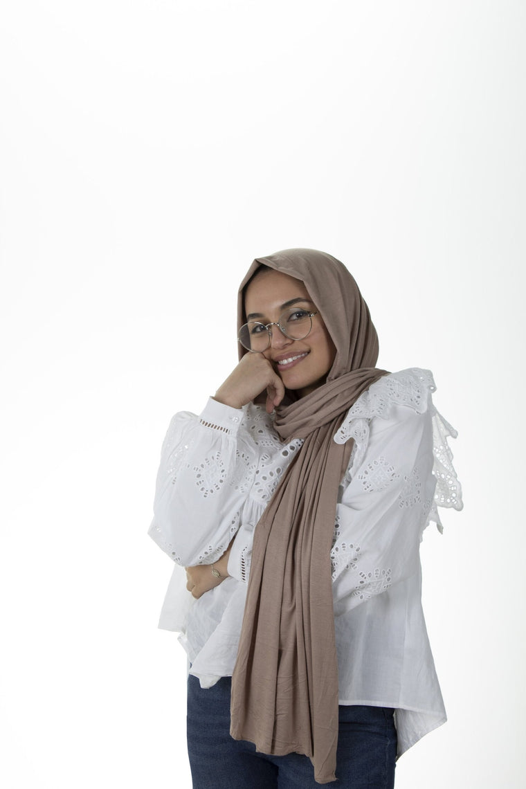 Jersey Hijab - Taupe