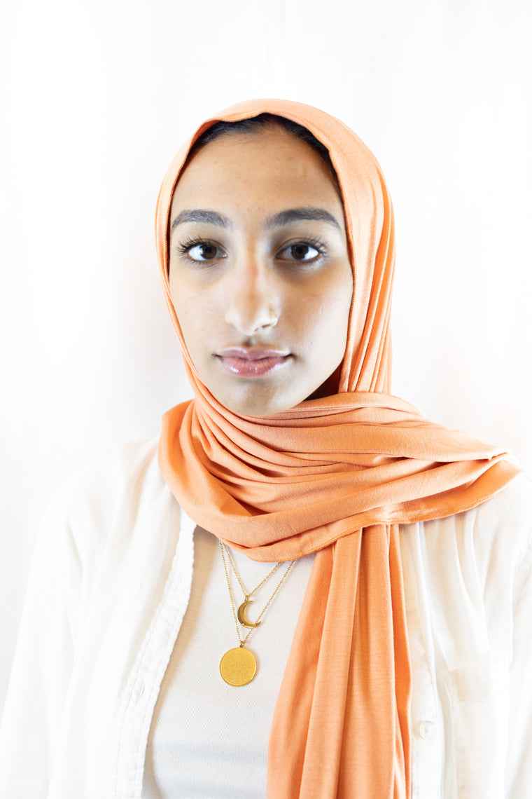 mango orange jersey hijab