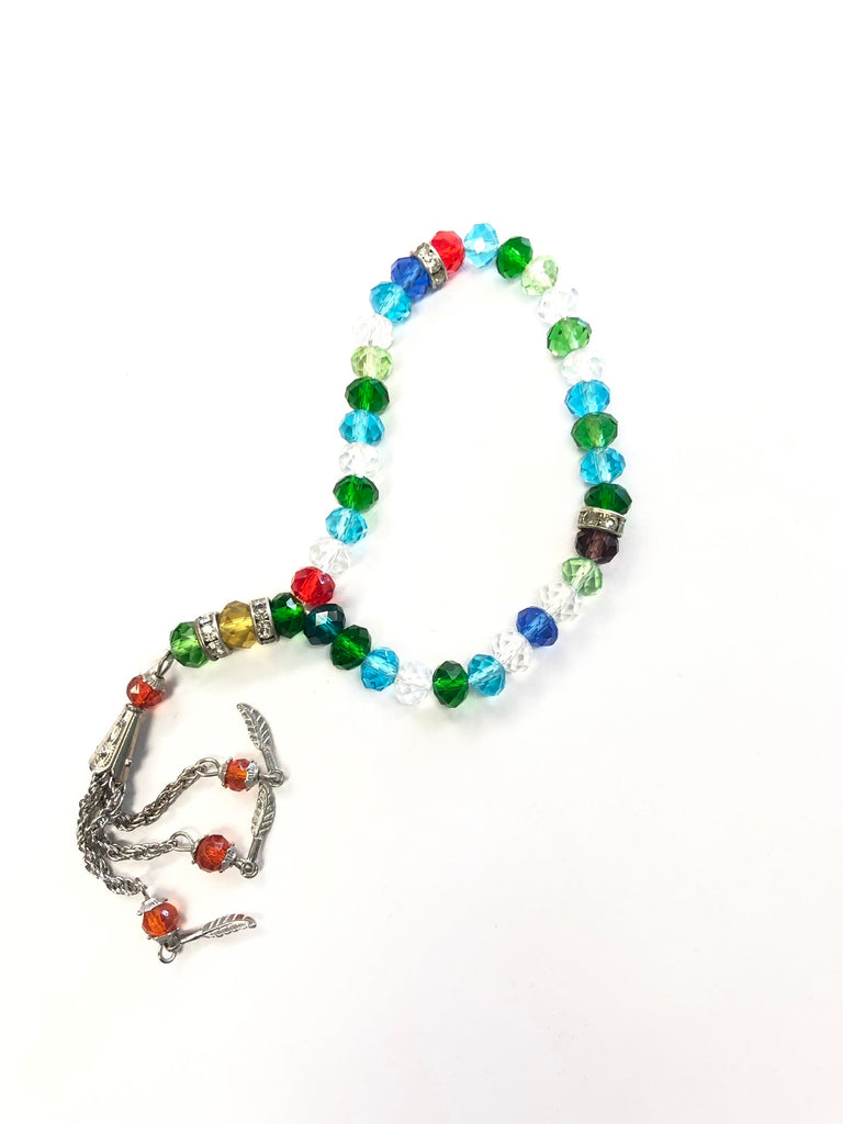 mini wrist size tasbeeh with plastic 33 beads