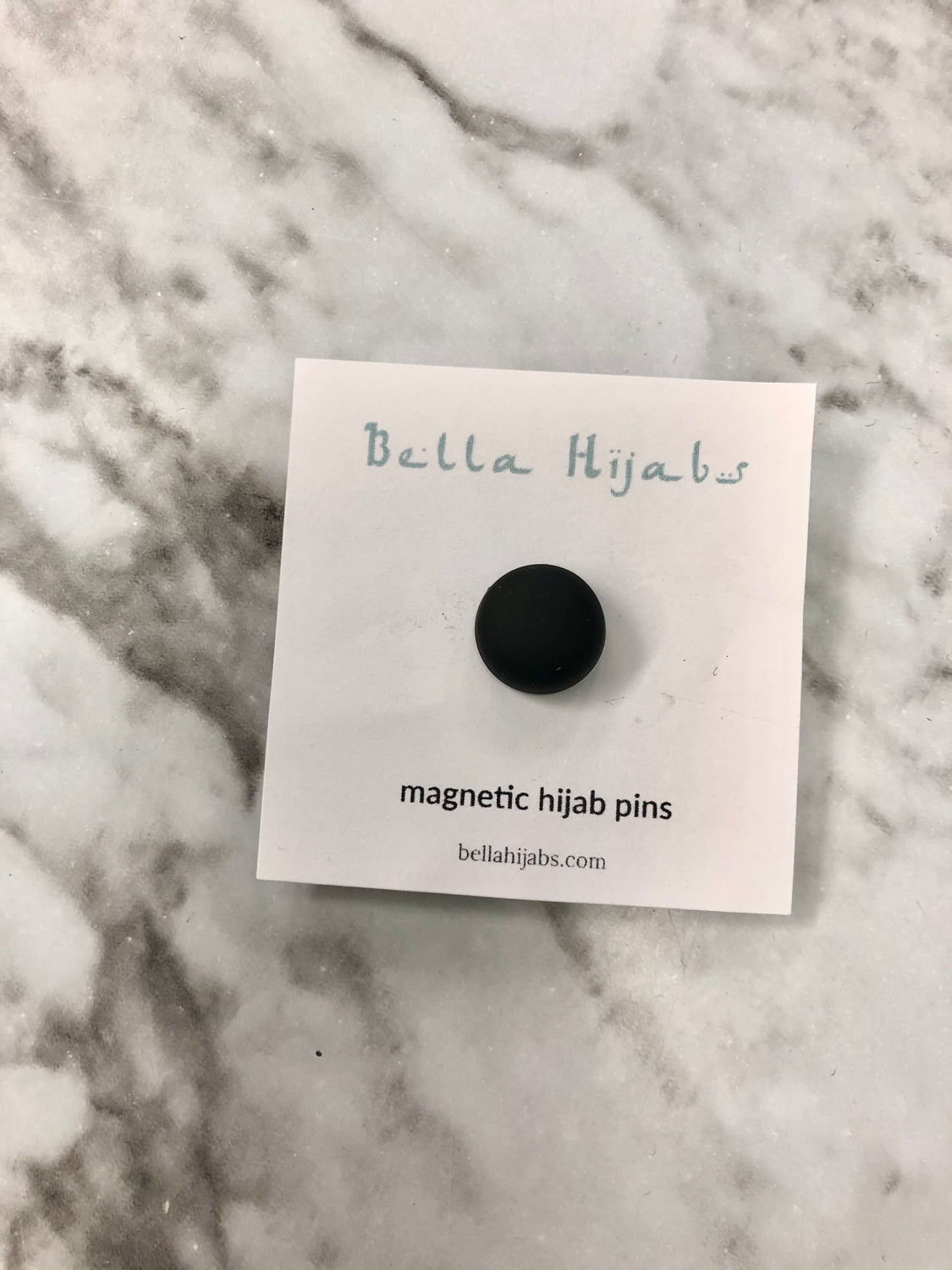 matte black magnet hijab pin