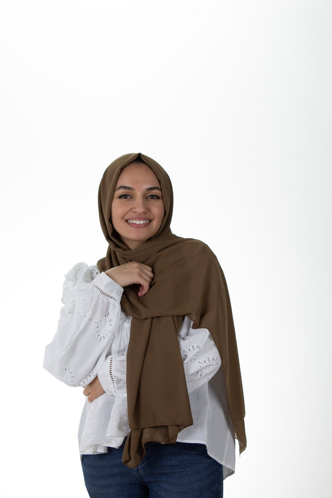 olive chiffon hijab
