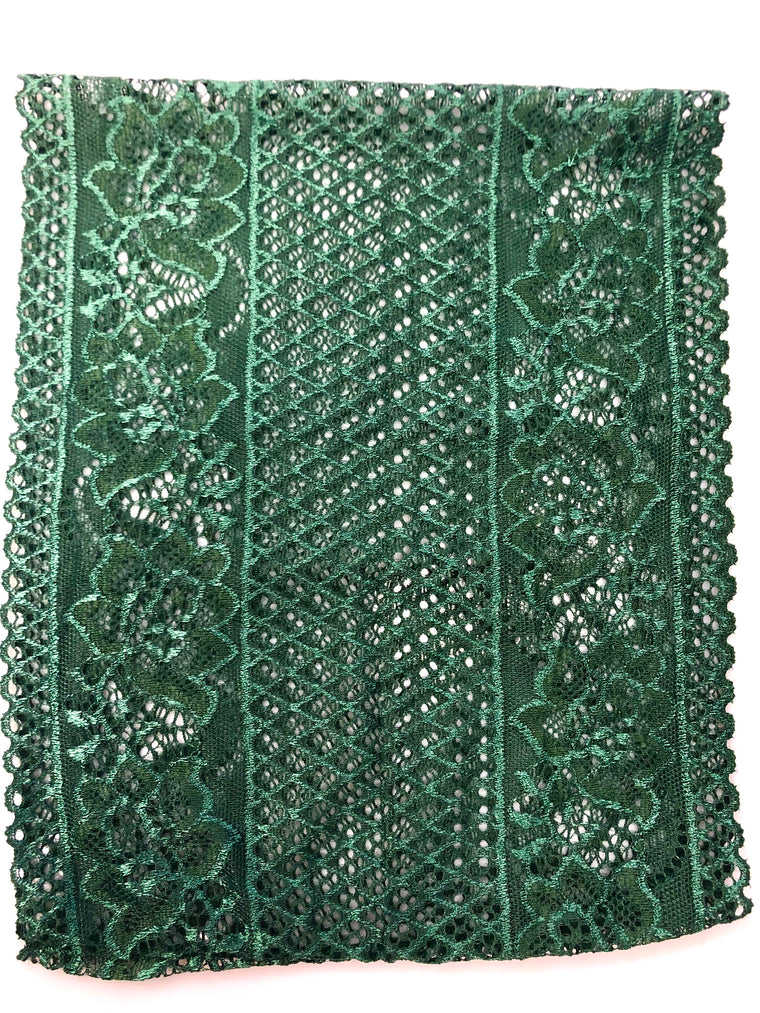 Lace Under Scarf Tube Cap - Forest Green