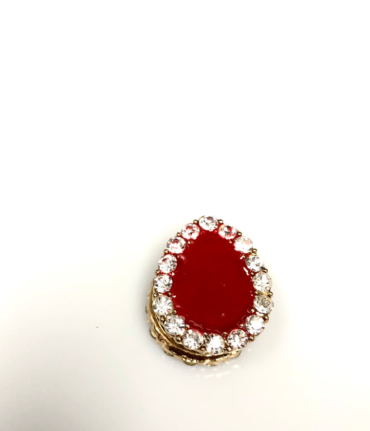 Pear Shaped Magnetic Pin - Maroon