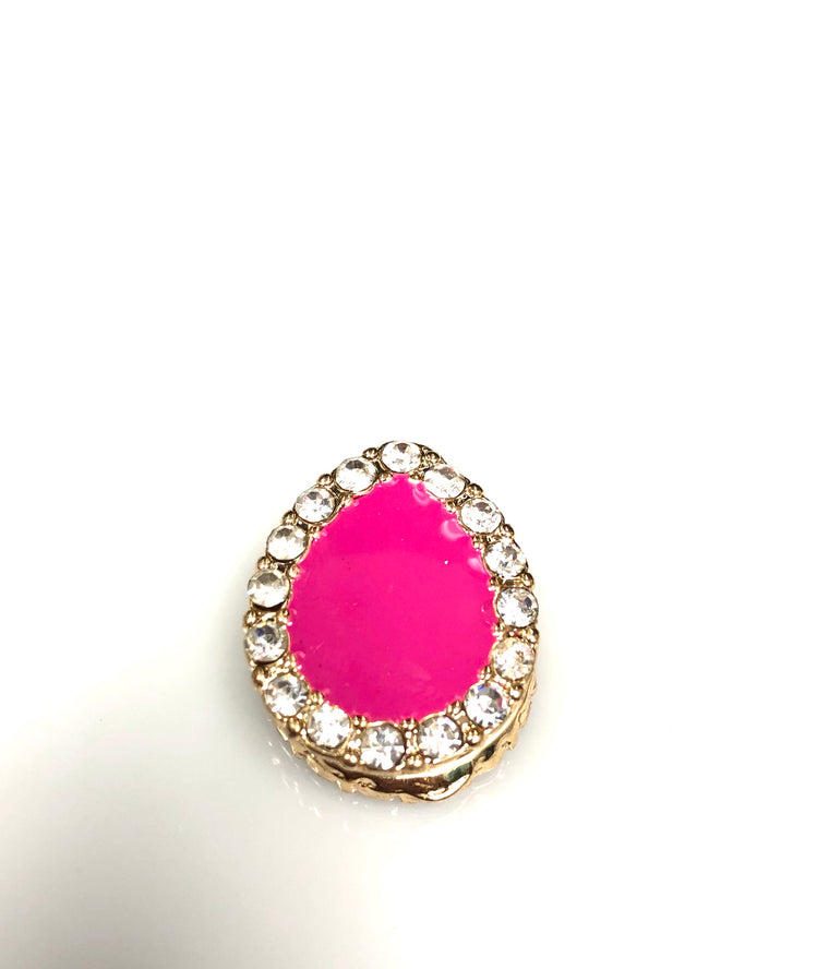 Pear Shaped Magnetic Pin - Hot Pink