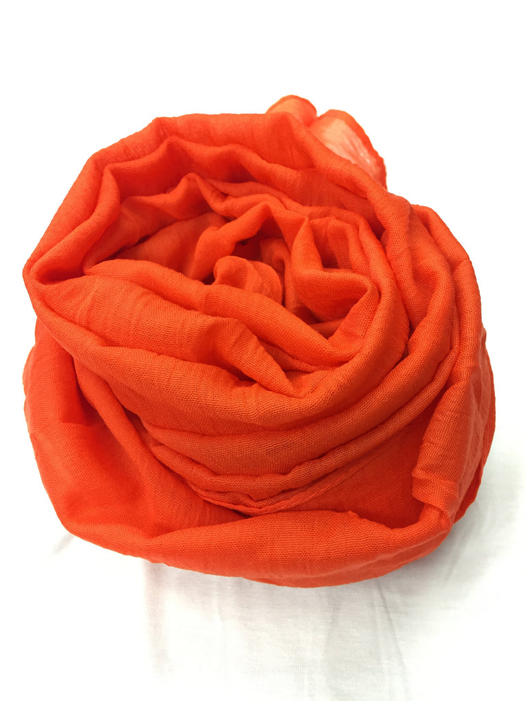 orange solid hijab